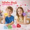 4E’s Novelty 6 Pack Wooden Conversation Hearts Decor – Freestanding Candy Heart Signs for Valentine’s Day, Tiered Tray Decorations, Classroom Valentine Party Decor, Small Wooden Valentine Hearts